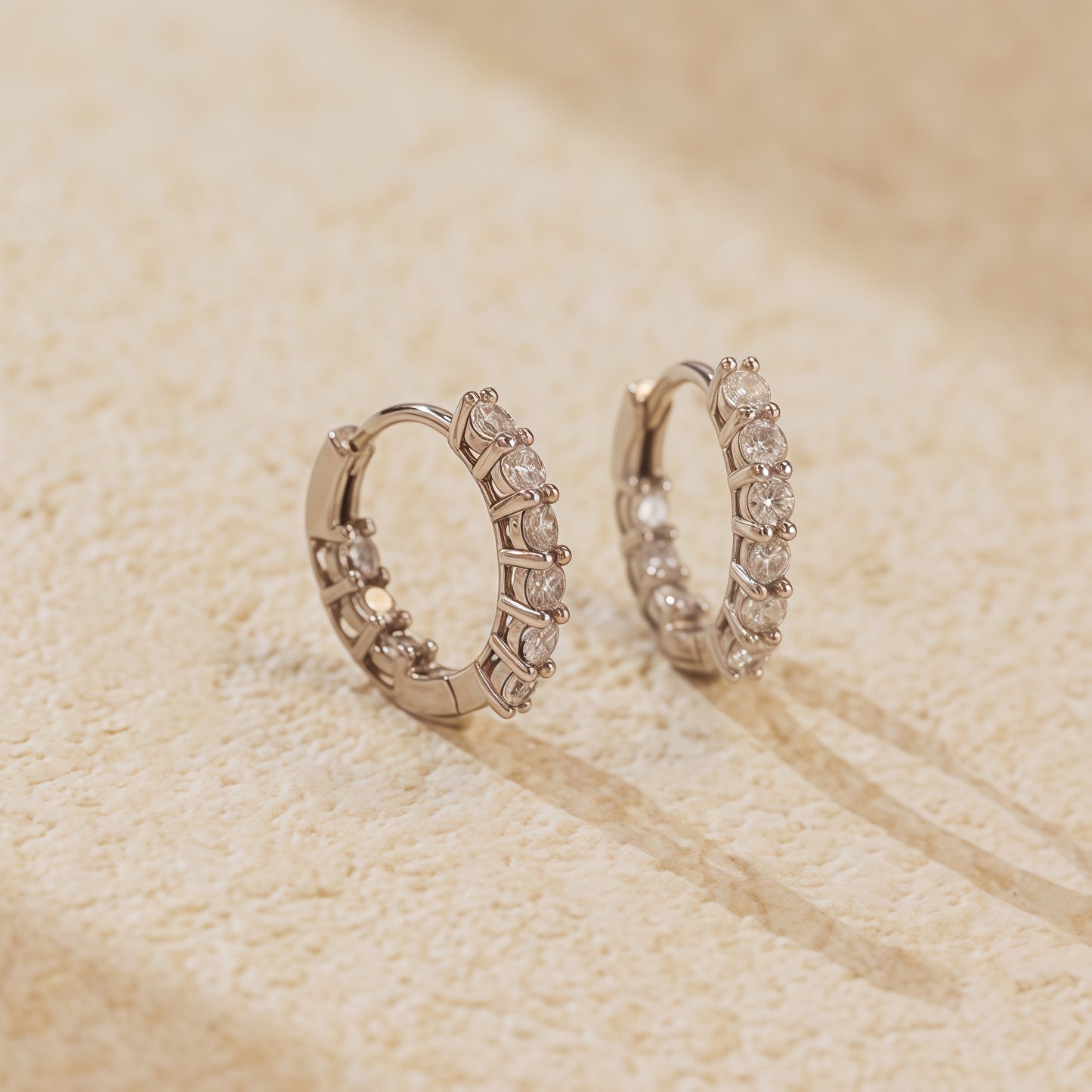 Classic CZ Hoop Earrings