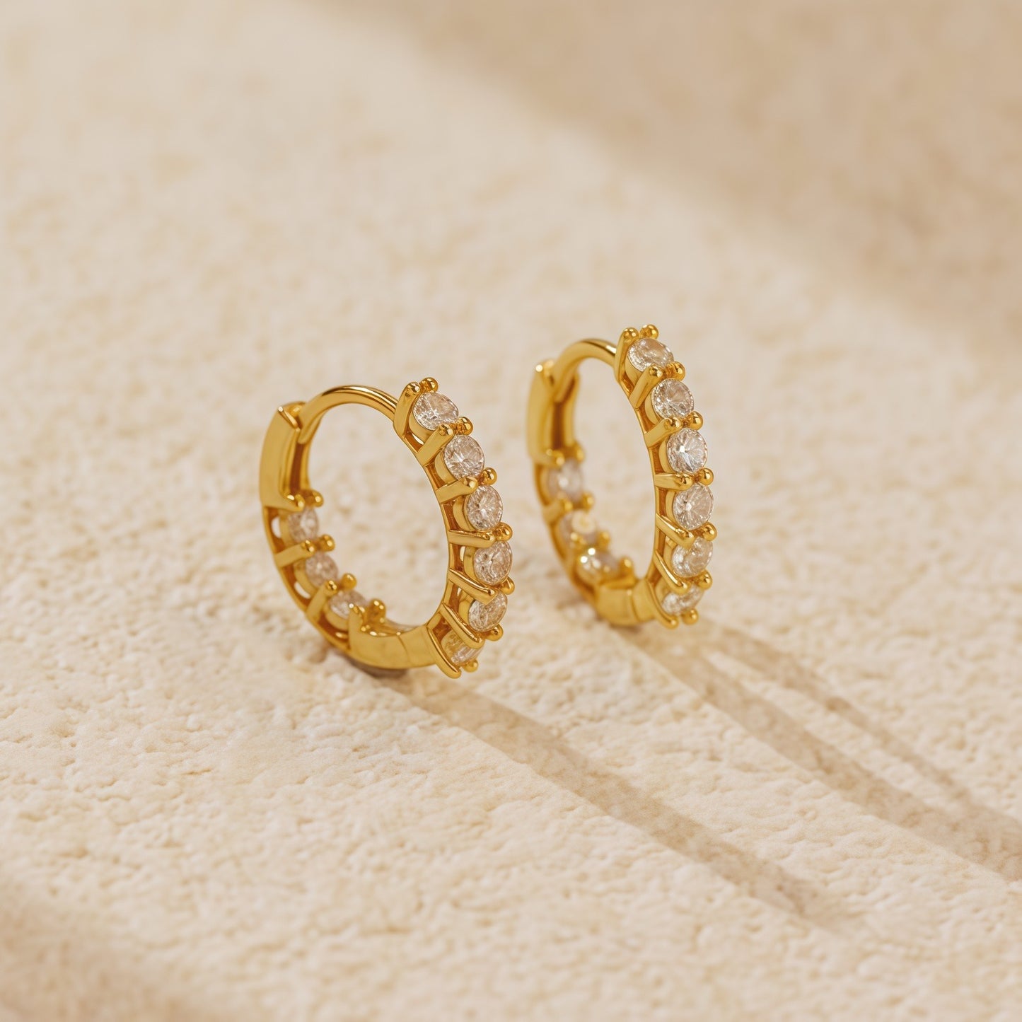 Classic CZ Hoop Earrings