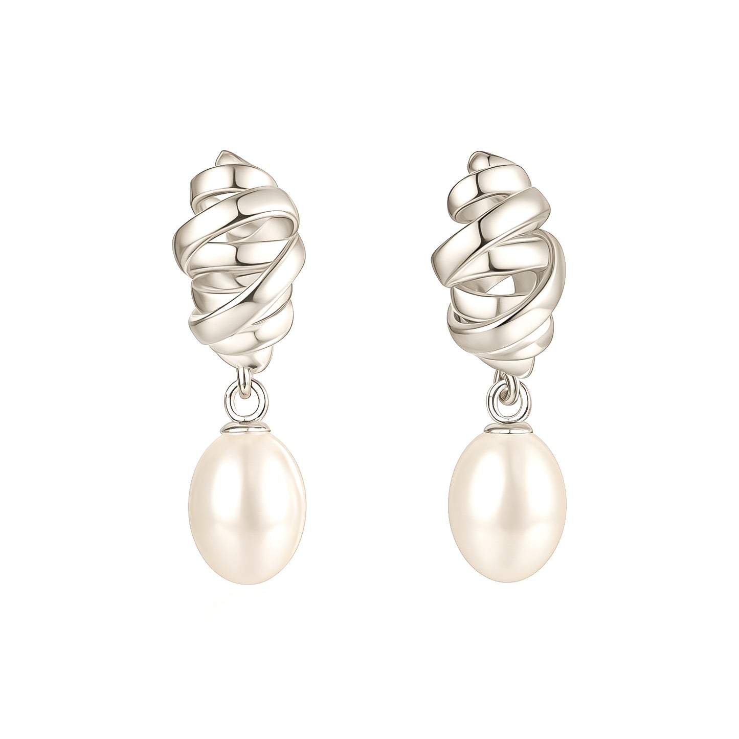 Knot Pearl Drop Earrings - A Timeless Gift for Mum